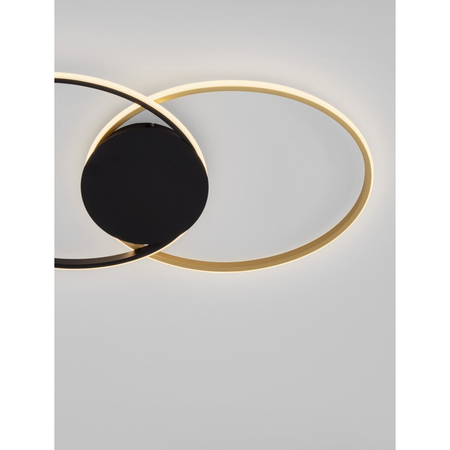 Lampa sufitowa Luces Exclusivas GANTELO LE45491 czarny, złoty i odcienie złota