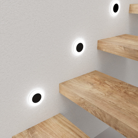 Eko-Light Oprawa schodowa OTI BLACK Barwa Neutralna 4000K EKS698 CZARNY / BIAŁY