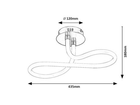 Lampa sufitowa Rabalux Irelia 71008 chrom satyna