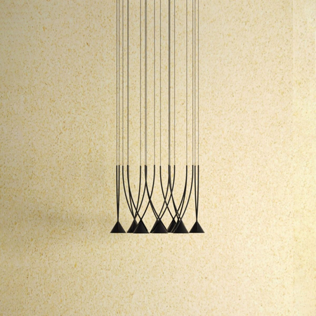 Lampa wisząca Axo Light Jewel 10 Czarna ze ściemniaczem