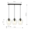 Lampa wisząca ISTAR 3 BL TRANSPARENT Emibig 679/3 czarny