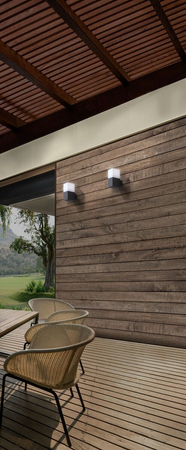 Kinkiet zewnętrzny SORANO WALL DGR Azzardo AZ4357 dark grey