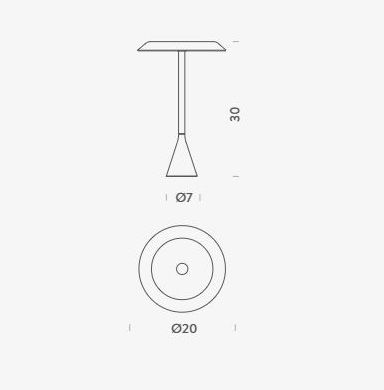Lampa stołowa Nemo PNMLXX14 Panama Mini Czarna