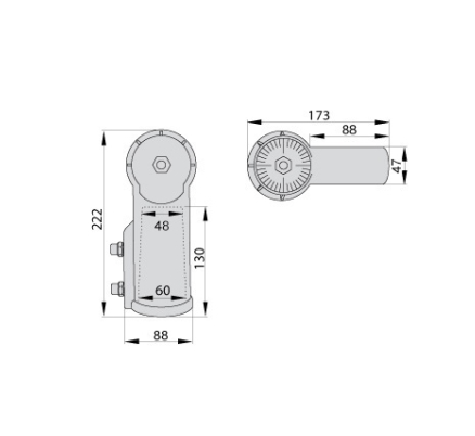 Uchwyt na oświetlenie uliczne Greenie U1-SZARY 