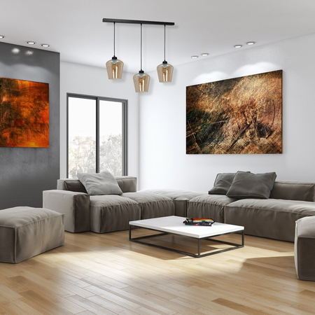 Milagro Lampa wisząca SANTIAGO AMBER 3xE27 MLP6610 CZARNY