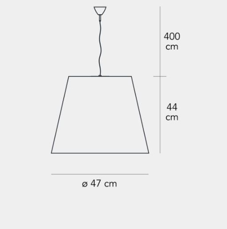 Lampa wisząca Fontana Arte F544485350BINE Amax