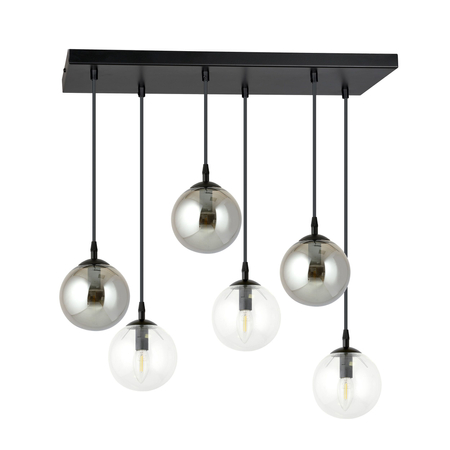 Lampa wisząca COSMO 6 BL MIX2 Emibig 714/6M2 czarny