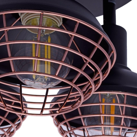 Milagro Lampa sufitowa LOGAN 3xE14 ML4612 CZARNY