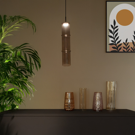 Milagro Lampa wisząca BATO Cashmere 4W LED ML1395 KAWOWY + CZARNY