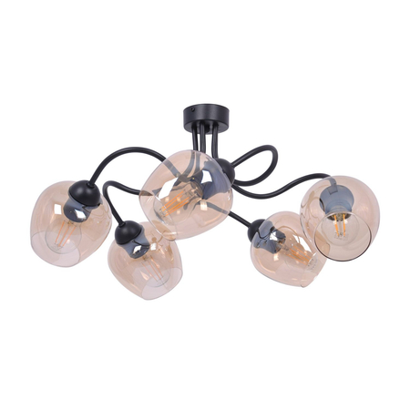 Lampa sufitowa DIUNA Kaja K-5191 bursztynowy