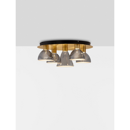 Lampa sufitowa Luces Exclusivas SARDUNO LE45142 złoty i odcienie złota, szary i odcienie szarości