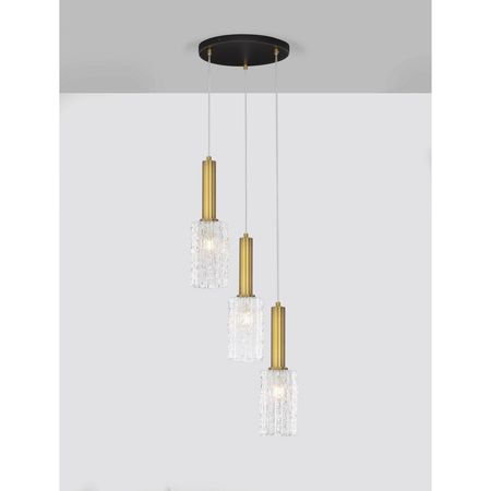 Lampa wisząca Luces Exclusivas LE44336 złoty i odcienie złota