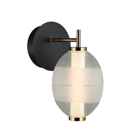 Kinkiet Italux Rinot WL-45372-1-WH-CL Czarny, biały, przezroczysty