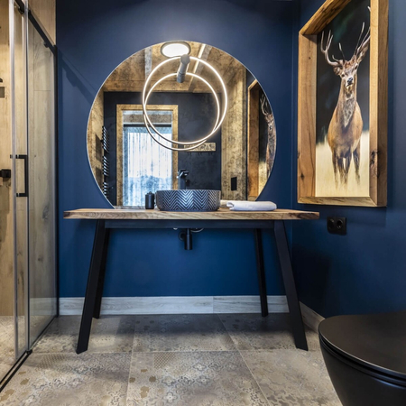 Light Prestige Kinkiet Mirror L czarny IP44 LED CCT LP-999/1W L BK CCT