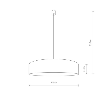 Lampa wisząca TURDA Nowodvorski 8947 szary