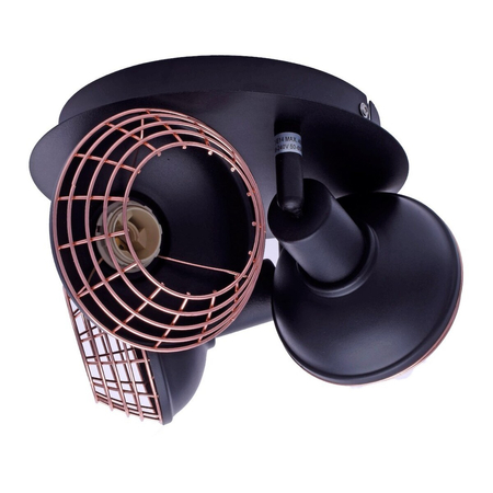 Milagro Lampa sufitowa LOGAN 3xE14 ML4612 CZARNY