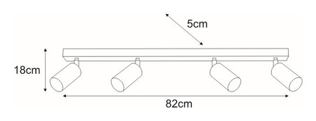 Spot KAYLA Kaja K-4556 biały