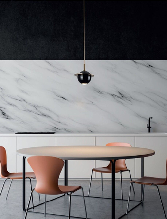 Lampa wisząca Maxlight P0414 czarny/złoty