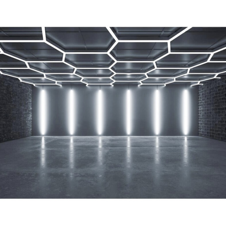 Modułowy system oświetleniowy autogamma HEXAGON LED 243 x 483 cm 6000K PC