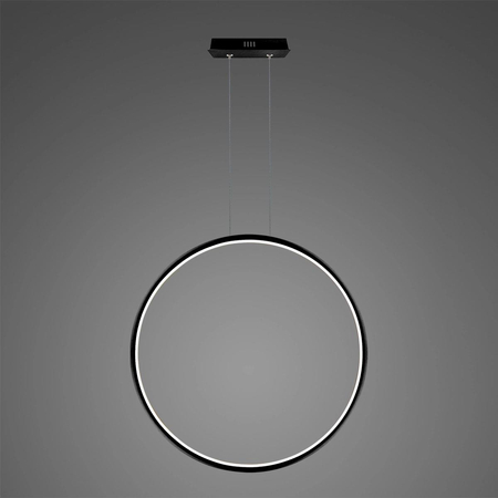 Nowoczesna lampa Ledowe Okręgi No.1 X 100cm czarna 4k Dali