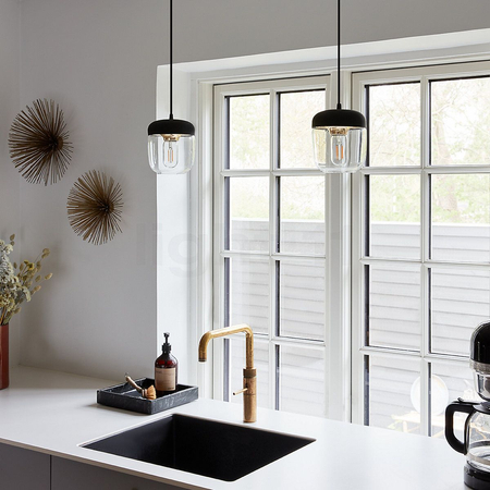 Lampa wisząca Umage 2081 Acorn Black Polished Steel