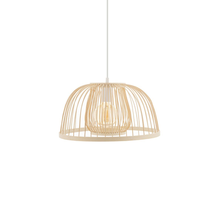 Lampa wisząca Nowodvorski KRABI 11158 Naturalne drewno Biały