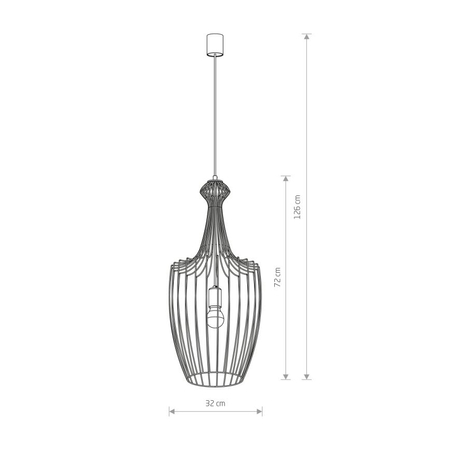 Lampa wisząca Nowodvorski 8850 Luksor L