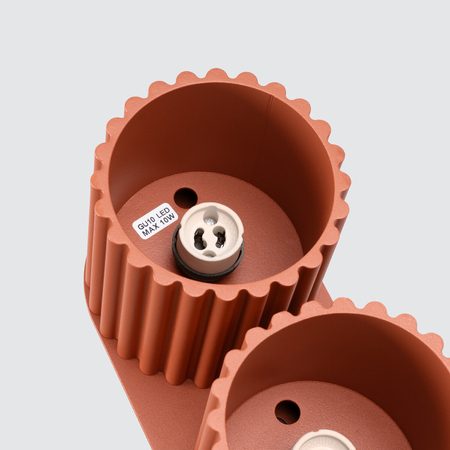 Sollux Lighting Plafon AURA 2 ochra czerwona GU10 SL.1800