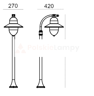 COMO 375 BLACK E27 LED 9W