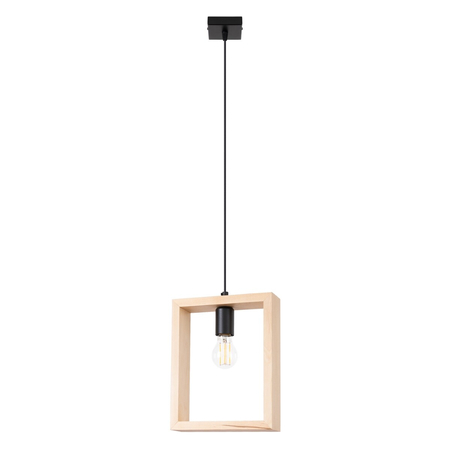 Sollux Lighting Lampa wisząca ARIES naturalne drewno SL.1310