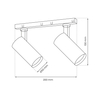 Milagro MAGNETIC TRACK 2x10W LED 4000K ML7155 CZARNY