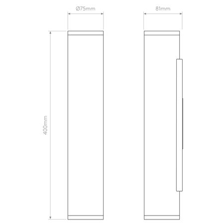 Kinkiet zewnętrzny Astro Ava 400 1428013 Czarny z Teksturą