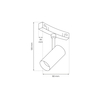 Milagro ROUND MAGNETIC TRACK 7W 3000K do śr. 600mm ML8695 CZARNY