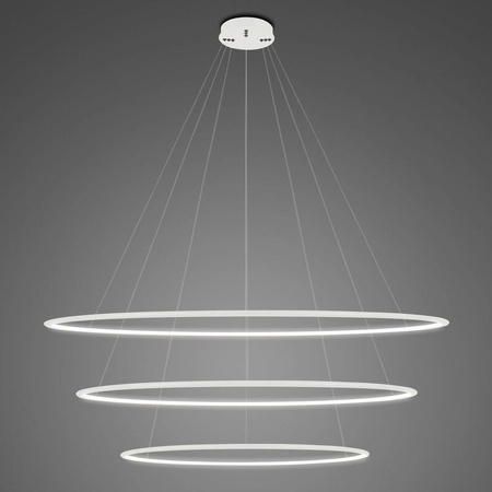 Lampa wisząca Ledowe Okręgi No.3 120cm 4k biała Dali