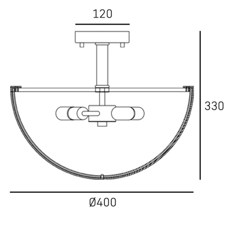 Cosmo Light Plafon DRAYTON C03395BR