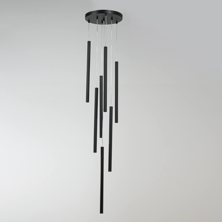 Lampa wisząca Lungo 7xG9 czarna LP-894/7P BK