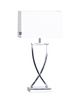 Lampa stołowa By Rydens Omega 2820430-5000 chrom/biały
