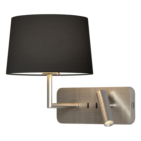 Kinkiet Astro Side by Side Grande USB 1406014 Matowy Nikiel