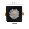 Light Prestige Ruchome kwadratowe oczko podtynkowe Plus czarne LED CCT LP-1506/1RS BK Square