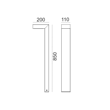 ASKER 5124 GRAPHITE LED 7,2W 4000K 85CM