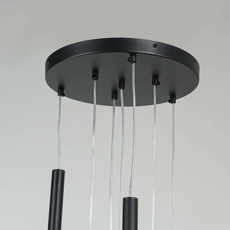 Lampa wisząca Lungo 7xG9 czarna LP-894/7P BK