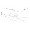 Sollux Lighting Żyrandol TIMBO 8 biały SL.1667