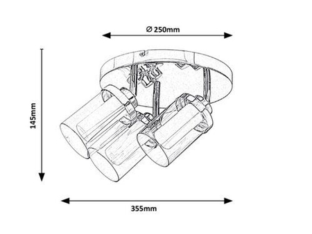 Lampa łazienkowa Rabalux Aviva 5088 chrom