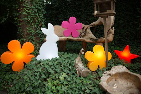 Kwiat LED Lampa solarna zewnętrzna ogrodowa przenośna 2900K Biała ciepła Ø40cm 32407S żółty