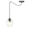 Lampa wisząca LEVEL 1 BL TRANSPARENT Emibig 756/1 czarny