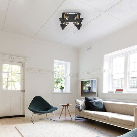 Oczko Rabalux Balzac 5612 czarny matowy