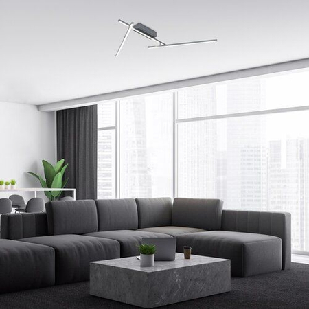 Lampa sufitowa Rabalux Negan 71019 srebrny