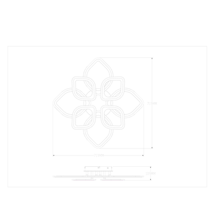 Lampa sufitowa Zuma Line MS236180R-WH ILLUMIA LAMPA SUFITOWA BIAŁA-CHROM/WHITE-CHROME