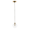 Lampa wisząca Abigali GLOBO2 G4 ⌀120mm szklana, złote elementy