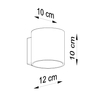 Sollux Lighting Kinkiet ORBIS beton SL.0486